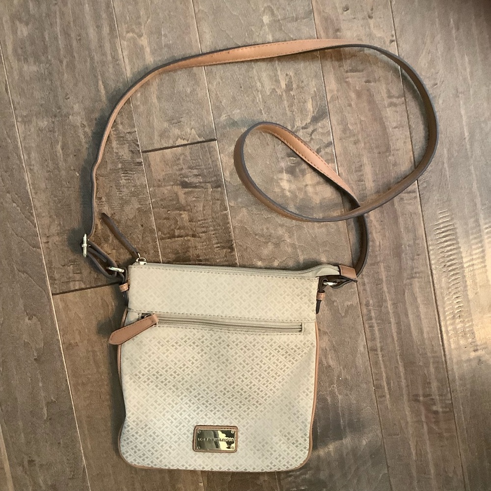 Tommy Hilfiger Beige Crossbody with Tan Trim
